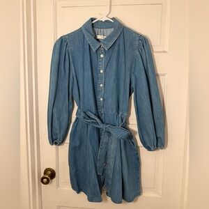 Denim Button-Up Shirt